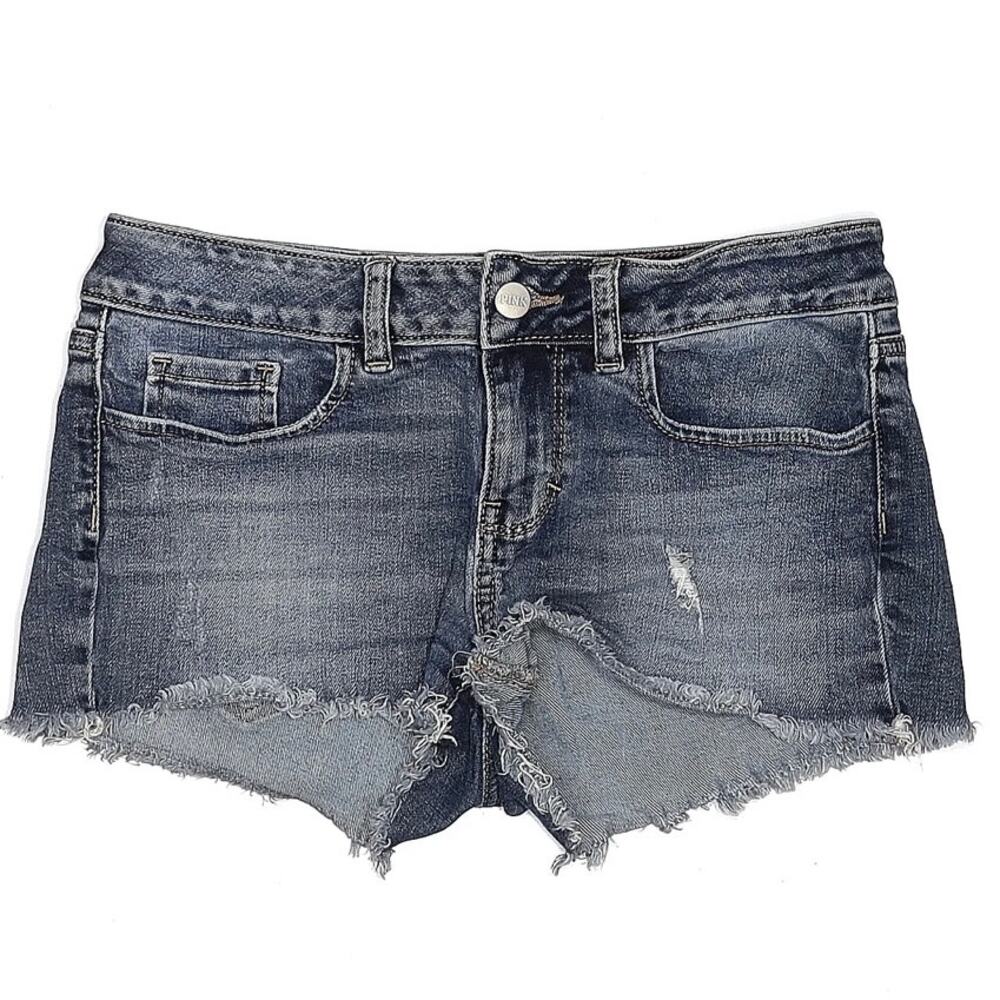 Pink From Victoria's Secret | Cut Off Distressed Denim Shorts Size 2